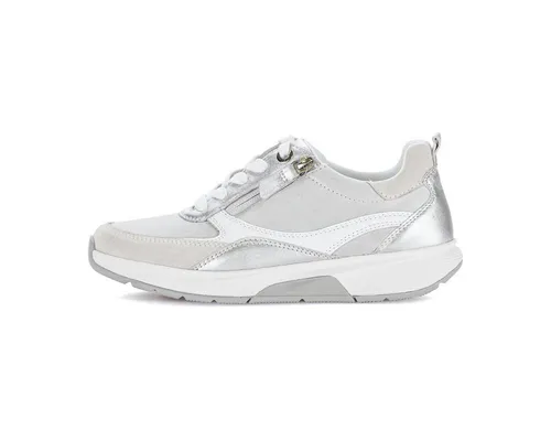 Gabor ROLLINGSOFT Damenschuhe - Bequeme Schnür-Halbschuhe in Weiß - Moderne Gabor ROLLINGSOFT Damenschuhe in offwhite für angenehmen Tragekomfort. Mit hochwertigem Echtleder und flexibler Gummisohle ideal für den Alltag. Vielseitig kombinierbar für jeden Anlass.