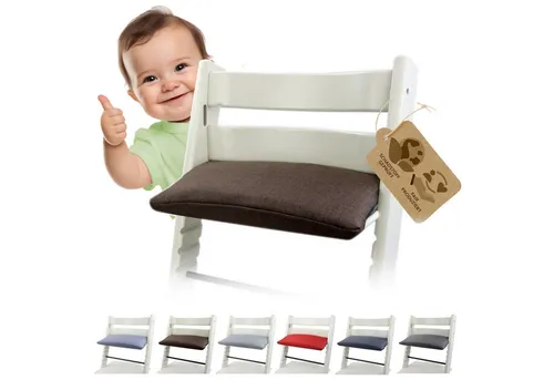 BambiniWelt by Rafael K. Hochstuhlauflage Ersatzbezug Bezug Sitzkissen Kissen kompatibel mit STOKKE Tripp Trapp