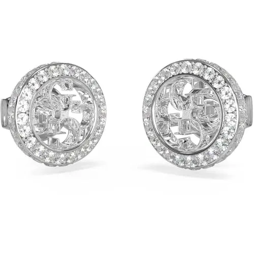 Guess Ohrringe 4G Crush JUBE04164JWRHT-U in silber von GUESS