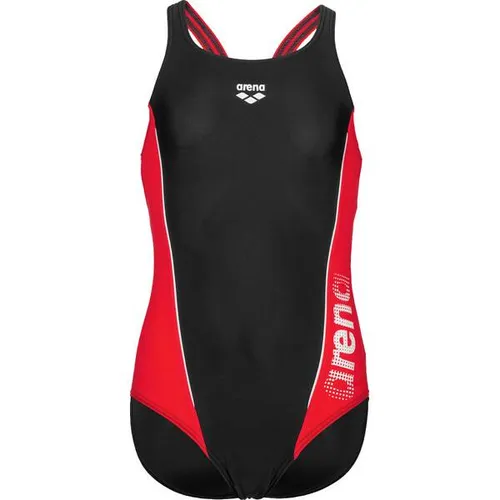 ARENA Mädchen G Thrice Jr Pro Back R One Piece Swimsuit - Kinder-Bademode aus umweltfreundlichem Arena MaxFit Eco Material, chlor- und salzwasserbeständig, mit UV-Schutz UPF 50+ und perfekter Passform für höchsten Tragekomfort.