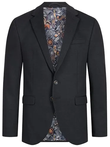 JEFF Herren JFMax Sakko mit Stretch | Elegantes Anzugjacke Herrenblazer Herringbone, Größe 54 - Hochwertiges Sakko aus strapazierfähigem Pontiroma-Material, knitterarm und formbeständig. Ideal für eleganten Auftritt – mit elastischem Material für perfekten Sitz und Bewegungsfreiheit.