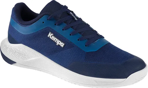 Kempa Unisex Kourtfly Two Sport-Schuhe, blau/weiß, 40.5 EU - Herren-Sneaker mit Michelin-Sohle für maximale Kontrolle und sicherem Halt bei schnellen Bewegungen. Ultra-light Obermaterial sorgt für Atmungsaktivität und Tragekomfort.