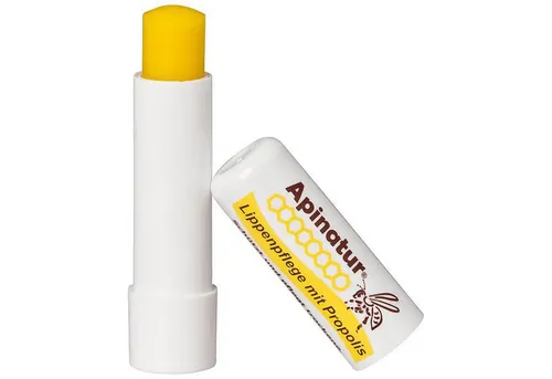 Apinatur Lippenpflegestift mit Propolis und Honigduft - Pflegender Lippenstift mit Propolis für trockene und empfindliche Lippen. Frei von mineralischen Ölen, mit zartem Honigduft. Inhalt: 4,8g.