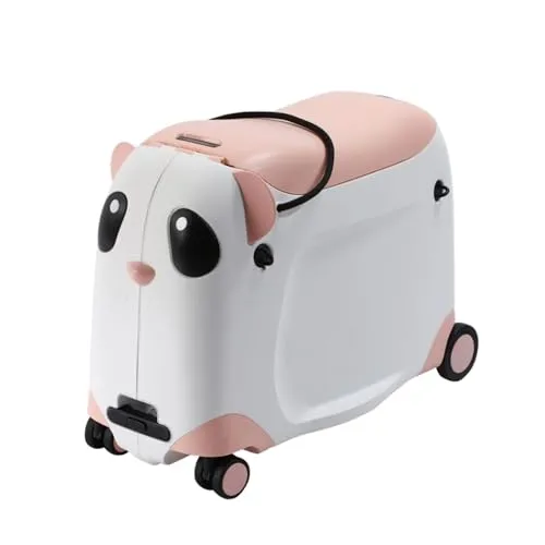 Berwin Panda Adventure Kinder Reisekoffer Trolley - Der niedliche Panda-Kindertrolley ist der ideale Begleiter für kleine Abenteurer! Sein charmantes Design und die praktische Sitzfunktion machen jede Reise zum Vergnügen. Mit ausziehbarem Griff und Schultergurt ist er einfach zu transportieren.