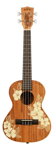 KALA KA-HIBISCUS-T - Hibiscus Mahogany Tenor Ukulele with Bag