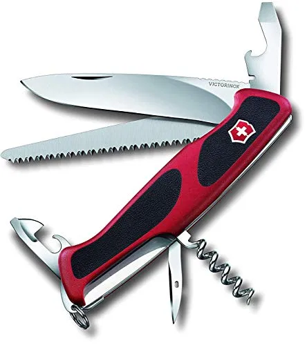 Victorinox RangerGrip 55 - Schweizer Taschenmesser mit 12 Funktionen - Das Victorinox RangerGrip 55 ist ein vielseitiges Taschenmesser mit 12 Funktionen, ideal für Outdoor-Aktivitäten. Mit ergonomischem Griff und stabiler Feststellklinge für sicheres Arbeiten.