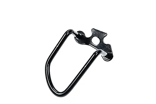 Fahrrad Schaltwerk Schutz Bügel 80 mm lang Stoßsicher Schwarz Glanz