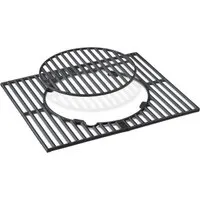 TAINO Grillrost (3-St), 42x48cm - Gusseisen mit herausnehmbarem Rundelement - Grillrost für Gasgrills, aus emailliertem Gusseisen für optimale Wärmeverteilung und Langlebigkeit, ideal für Grillliebhaber.