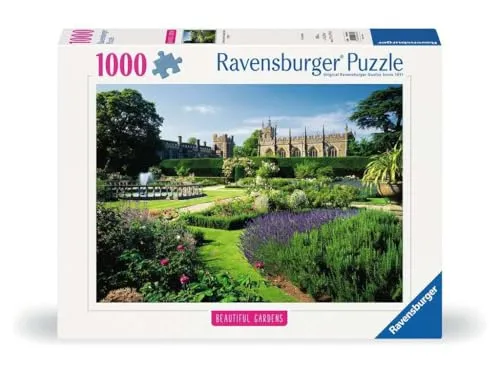 Ravensburger Puzzle 12000848 - Beautiful Gardens, Queen's Garden, Sudeley Castle, England - 1000 Teile Puzzle für Erwachsene und Kinder ab 14 Jahren, Puzzle mit Garten und Pflanzen Motiv