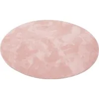 Pergamon Luxus Super Soft Fellteppich Pearl Rund Rosa 120x120cm - Der super weiche Kunstfellteppich Pearl aus hochwertigem Polyester bringt Gemütlichkeit in Ihr Zuhause. Ideal für Wohnzimmer oder Schlafzimmer, sorgt er für eine warme Atmosphäre. Schadstoffgeprüft nach Öko-Tex Standard 100.