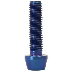 Fantic26 Schrauben-Set Titan M8 Innensechskant Schraube DIN912 konisch blau 30