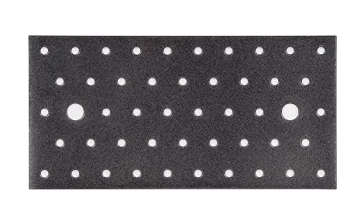 Produktbild Alberts 301781 DURAVIS® Lochplatte | schwarzdiamant duplexbeschichtet | Größe 200 x 100 x 2 mm
