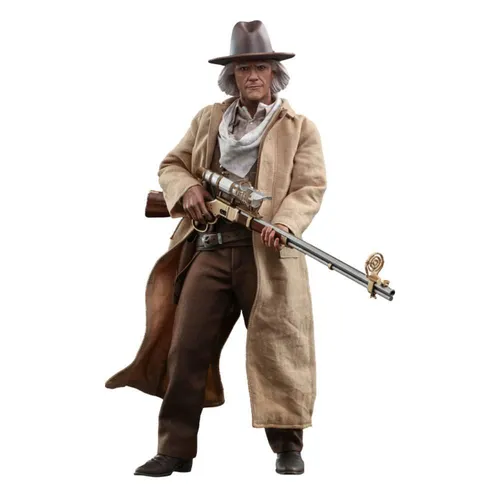 Hot Toys 1:6 1885 Doc Brown - Back to The Future III - Lizenziertes Sammlerstück von Hot Toys, detailgetreue Actionfigur aus Zurück in die Zukunft III für leidenschaftliche Sammler und Fans.
