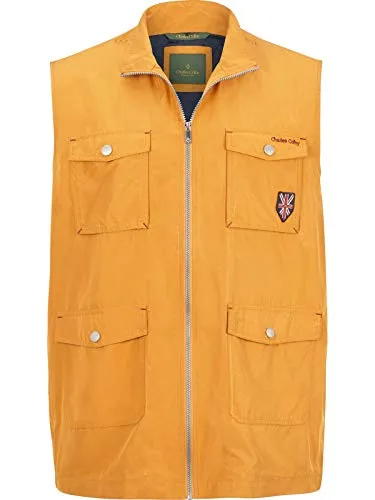 Charles Colby Herren Weste Sir Bayan gelb, 4XL (XXXXL) - 70