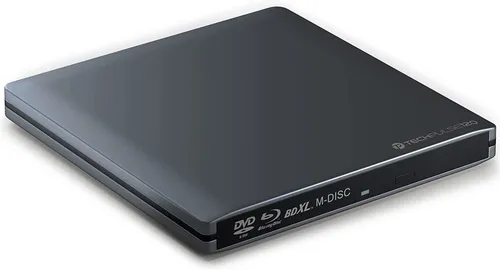 techPulse120 USB 3.1 Typ-C Blu-ray Brenner - Kompakter Blu-ray-Brenner für 3D-Inhalte, ideal für Notebooks und Ultrabooks. Leicht, mobil und sofort einsatzbereit – genießen Sie Filme und sichern Sie Daten überall!