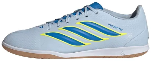 adidas Performance PREDATOR CLUB SALA FUSSBALLSCHUH für Hallenböden, Größe 43 1/3 EU - Vielseitiger Hallenschuh für Futsal und Football mit optimaler Passform und ansprechendem Design in Crystal Sky / Ray Blue / Team Solar Yellow.