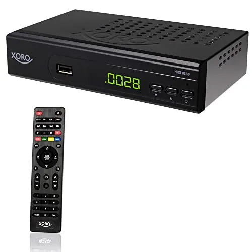 XORO HRS 8659 - Digitaler DVB-S2 HDTV Satelliten-Receiver, HDMI & SCART Anschlüsse, hervorragende Bild- und Tonqualität bis 1080p