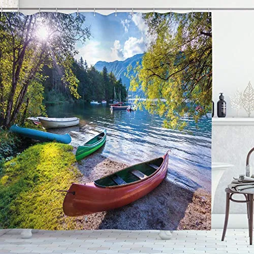 Duschvorhänge Blau von Abakuhaus