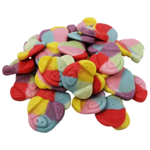 Fruchtgummi bunte Glücksbringer Ferkel Schweinegesichter 175g