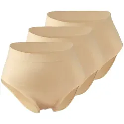 Yenita® Slip (3-St) in angenehmer Microfaserqualität beige XXL
