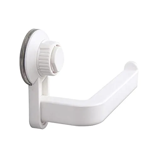 RoxNvm Toilettenpapierhalter, Toilettenpapier Halterung, An der Wand montierter Papierhalter Kleben Sie an der Wand ohne Bohren, Starke Haftung, wasserdicht, für Badezimmerküche (wollweiß)