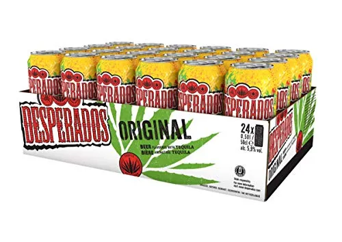 Desperados Tequila Bier Dose EINWEG (24 x 0.5 l), Sortenreines Dosen-Set