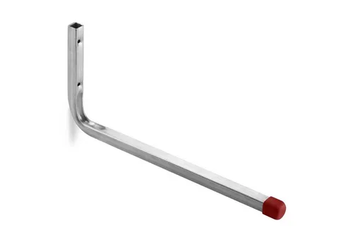 SO-TECH® Wandhaken Garagen-Haken Allzweckhaken Gerätehalter, 165 x 350 mm, (1-St), Metall verzinkt, belastbar bis 25 kg, mit roter Kappe