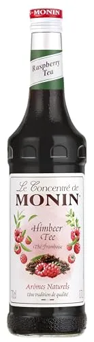 Monin Sirup Konzentrat Himbeer Tee (1 x 0,7l) - für erfrischende Getränke und kreative Cocktails - für Eistee - Teegetränke und Limonaden
