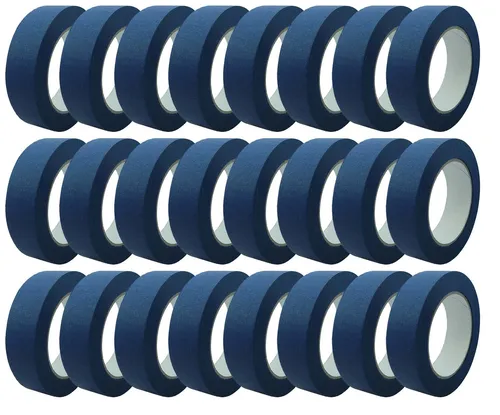 Profi Abdeckband Blau Feinkrepp 30mm x 50m - 32 Rollen für präzise Abdeckarbeiten - Hochwertiges Feinkreppband für Maler und Lackierer. Ideal für saubere Farbkanten und vielseitige Anwendungen im Innen- und Außenbereich. Robust und leicht abrollbar, hinterlässt keine Rückstände.