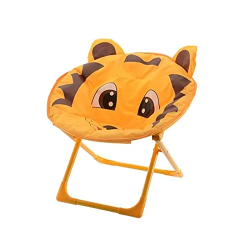 Decoris Kinderklappstuhl Tiger, Klappstuhl für Kinder 52x42x48cm - Gartenstühle mit lustigem Tiger-Motiv, klappbar und ideal für drinnen und draußen, perfekt für kleine Abenteurer.