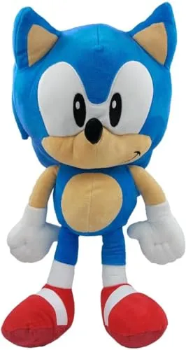 Sonic - The Hedgehog Plüsch - 30/45 cm - Kuscheltiere, weicher Sonic Plüsch in zwei Größen, ideal zum Kuscheln und Spielen für Fans des beliebten Videospielcharakters.