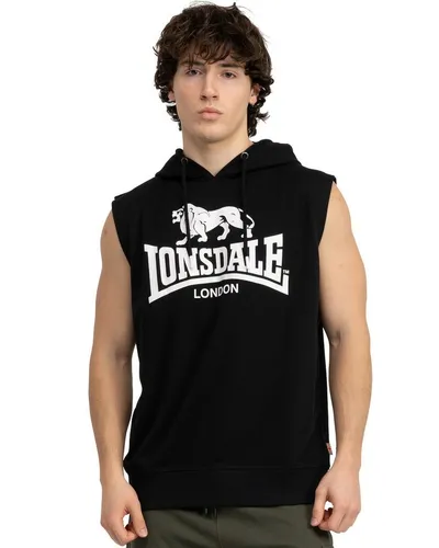 Lonsdale Kapuzensweatshirt Bignor - Sportlich und Pflegeleicht in Schwarz - Herren-Sweatshirt mit Kapuze, ideal für Fitness und Freizeit. Hergestellt aus 60% Baumwolle, 40% Polyester, pflegeleicht und in sportlichem Design.