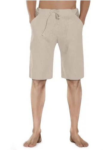 SCHAZAD Leinenhose Leinenshort beige|braun XL - Bequeme Leinen-Shorts in XL, ideal für warme Tage. Atmungsaktiv und pflegeleicht, perfekt für entspannte Freizeitaktivitäten.