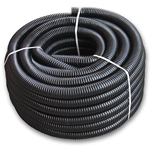 30m Saugschlauch PVC 50mm für Industrie und Landwirtschaft - Hochflexibler und lichtundurchlässiger PVC Spiralschlauch, ideal zum Saugen und Durchfluss von Luft und Staub. Verhindert Algenbildung und bietet hohe Stabilität.