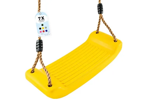 GO!elements Einzelschaukel Sky Stormer, Schaukel Garten - Kinderschaukel Outdoor Indoor - Schaukelsitz Schaukelbrett Brettschaukel für Kinder zum Schaukeln - Höhenverstellbar - Rutschfest