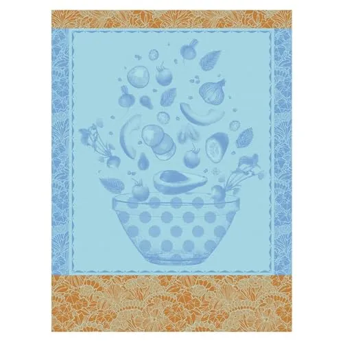 Le Jacquard Francais Geschirrtuch Salade d'été Bleuet
