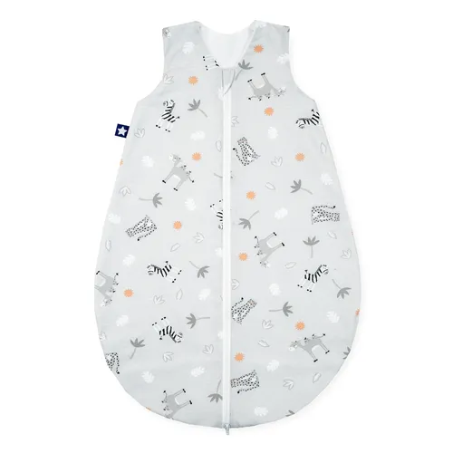 Julius Zöllner Schlafsack Jersey 50/56 Savanne grau - Schlafsack aus 100% Jersey-Baumwolle, ideal für sicheren und bequemen Schlaf Ihres Babys. Perfekt für die ersten Monate!