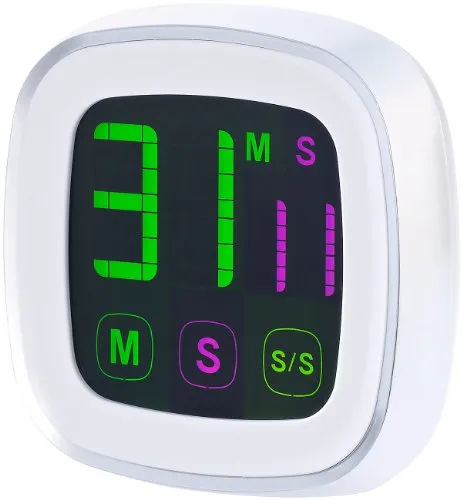 infactory Eieruhr magnetisch: Magnetischer Küchentimer mit farbigem Touchscreen (Timer Küche, Küchenuhr mit Timer, Magnetische)