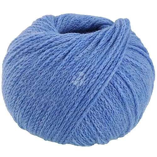 LANA GROSSA Cool Merino | Leichtes Kettengarn aus klassischer Merinowolle | Handstrickgarn aus 90% Schurwolle (Merino) & 10% Polyamid | 50g Wolle zum Stricken & Häkeln | 150m Garn FB 24