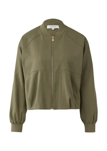 Comma Blouson aus Twill mit Faltendetails - Moderner Blouson in Boxy Shape, mit elegantem Futter und praktischen Eingrifftaschen. Der Reißverschluss und die Faltendetails am Rücken sorgen für einen stilvollen Look.