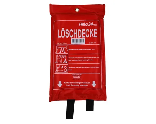 HELO24 Löschdecke 1x1,5m, 100x150 cm
