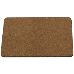 ANRO Fußmatte Türvorleger Schmutzfangmatte POET, eckig, Höhe: 5 mm, Kräuselig Größe 40x60cm beige 40 cm x 60 cm x 5 mm