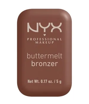 NYX Professional Makeup Buttermelt Bronze Bronzer für Gesicht und Körper, Mit Shea Butter, Mandelbutter & Mangobutter, Für eine sonnengeküsste Bräune, Farbe: Do Butta, 1 x 5 g