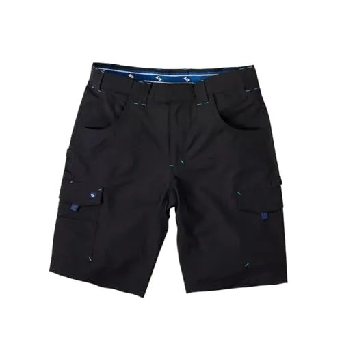 Scheibler Workwear Softshell Shorts Herren – hochelastische Sommerarbeitshose - Outdoor Shorts für Herren mit Flex-Belt und Anti-Rutsch-Bund für optimalen Tragekomfort und viel Bewegungsfreiheit – ideal für den Sommer!