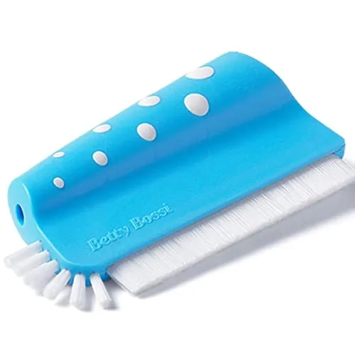 Betty Bossi Fugen-Feger Rondo – Fugenbürste für Fliesen & Bad | Effektiver Fugenreiniger mit ergonomischem Griff | Ideal für Küche, Dusche & Boden | Fugenbürste gegen Schmutz & Kalk | Blau