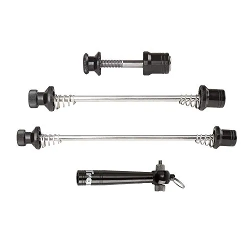 TransX Schnellspanner Set mit Spezialschlüssel schwarz silber - Sonstiges Fahrradzubehör mit Diebstahlschutz durch Spezialschlüssel, ideal für individuelle Anpassungen an Ihr Fahrrad.