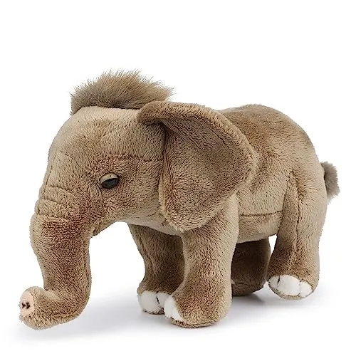 WWF Plüschtier Elefantenbaby stehend (18cm) - Limited Edition - Stofftiere & Teddybären, super weiches und lebensecht gestaltetes Plüschtier, ideal zum Knuddeln, unterstützt den WWF bei Naturschutzprojekten.