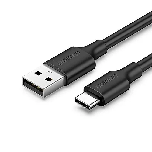 UGREEN 2.0 A USB-A & USB-C & Lade- und Datenkabel 50 Zentimeter, Schwarz, 60115