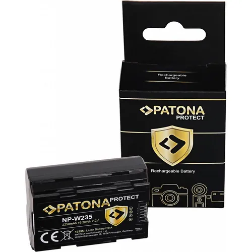 PATONA PROTECT Akku Fuji NP-W235 - Kameraakkus & -batterien, feuerhemmendes und hitzeresistentes Gehäuse für anspruchsvollen Dauereinsatz