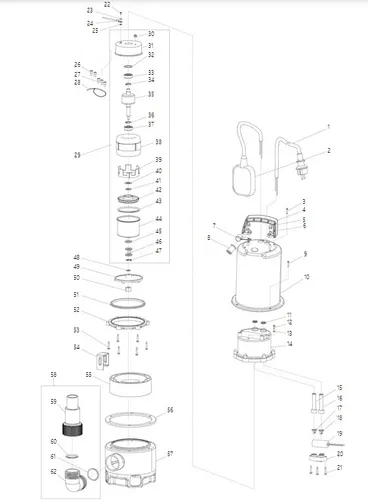 makita Schmutzwasser-Tauchpumpe PF1110